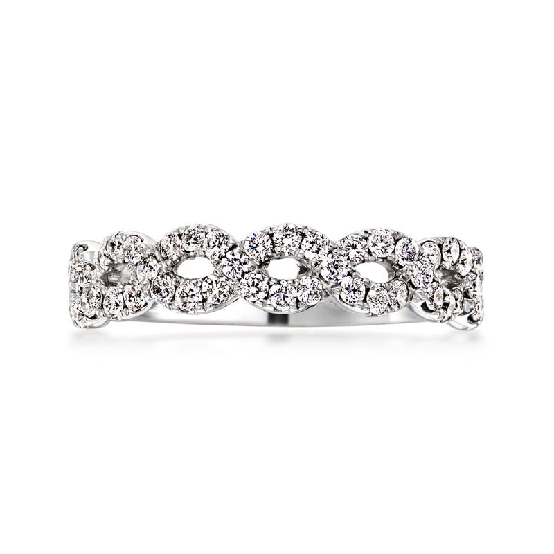 Gabriel & Co. .50 ct. t.w. Diamond Twist Ring in 14kt White Gold image number 0