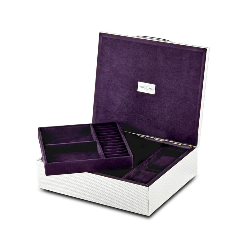 WOLF Silver Plate Legacy Jewelry Box  image number 2