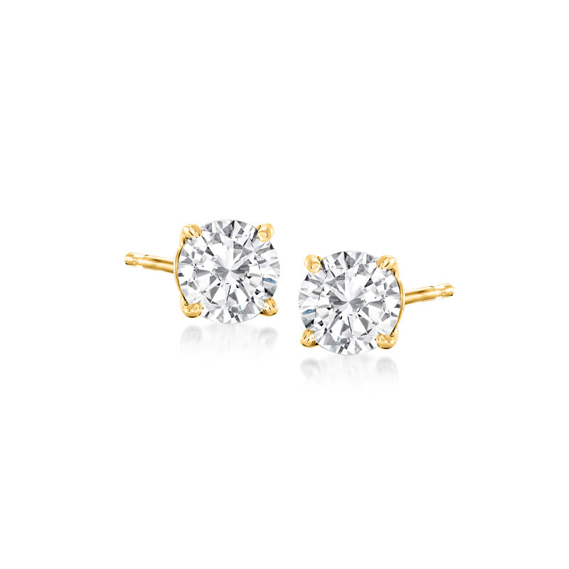 1.00 ct. t.w. Diamond Stud Earrings in 14kt Yellow Gold image number 0