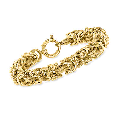 18kt Gold Over Sterling Byzantine Bracelet