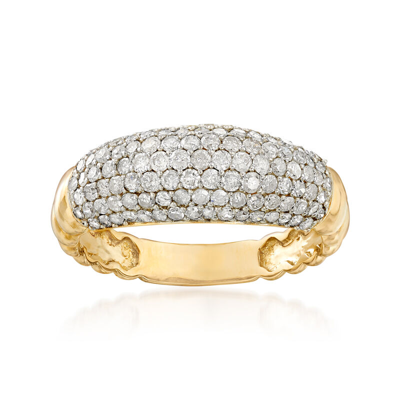 1.00 ct. t.w. Pave Diamond Ring in 14kt Yellow Gold image number 0