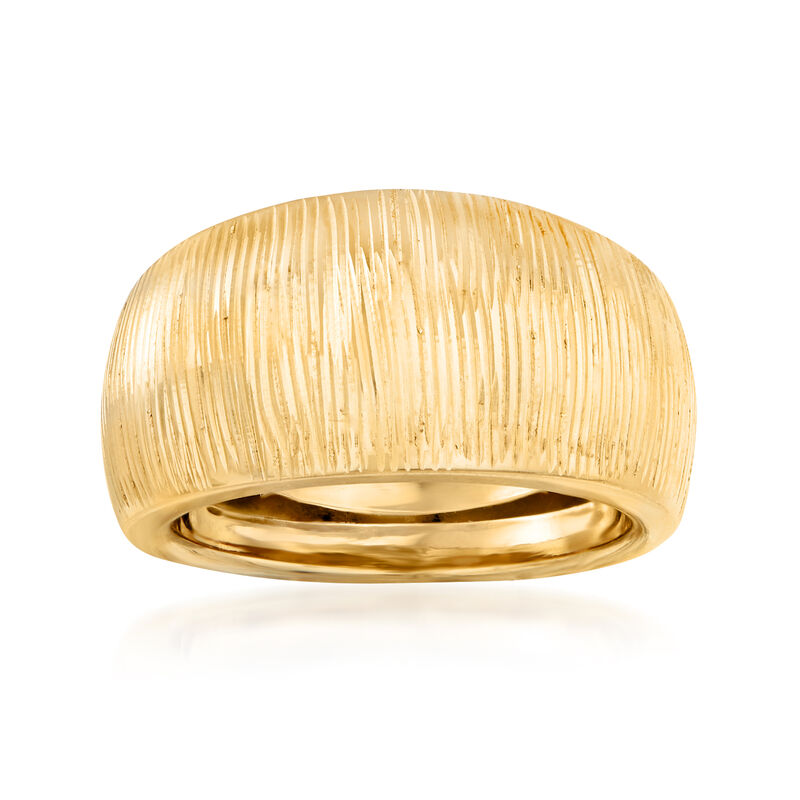 Italian 14kt Yellow Gold Dome Ring image number 0