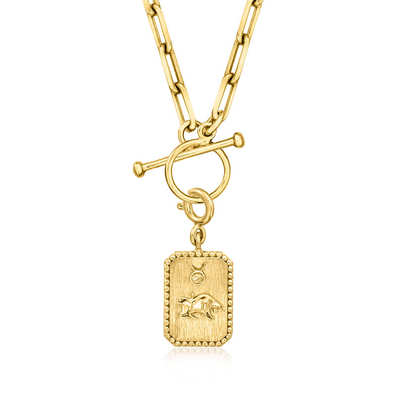 18kt Gold Over Sterling Zodiac Charm image number 2