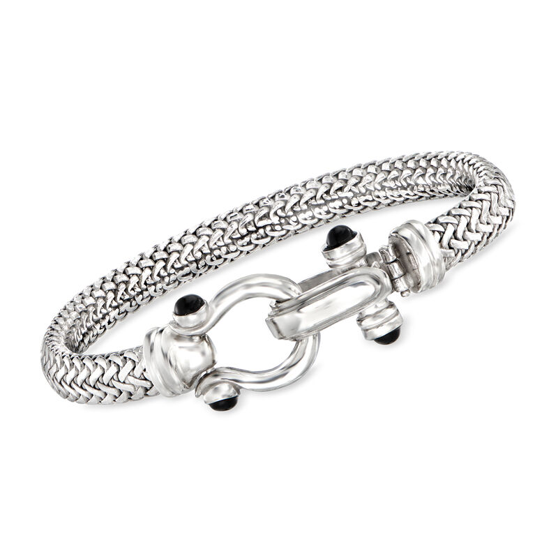 Sterling silver horsebit bracelet