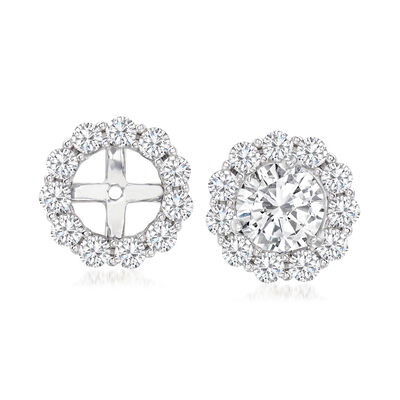 1.50 ct. t.w. Diamond Earring Jackets in 14kt White Gold