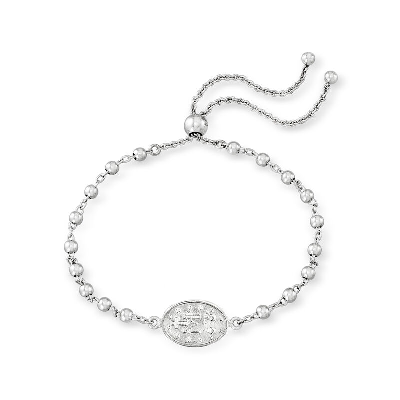 Sterling Silver Jewelry Set: Two Religious Symbol Bolo Bracelets image number 9
