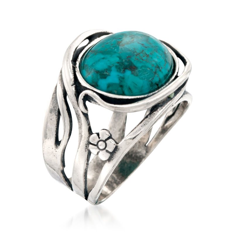 Turquoise Ring in Sterling Silver image number 2