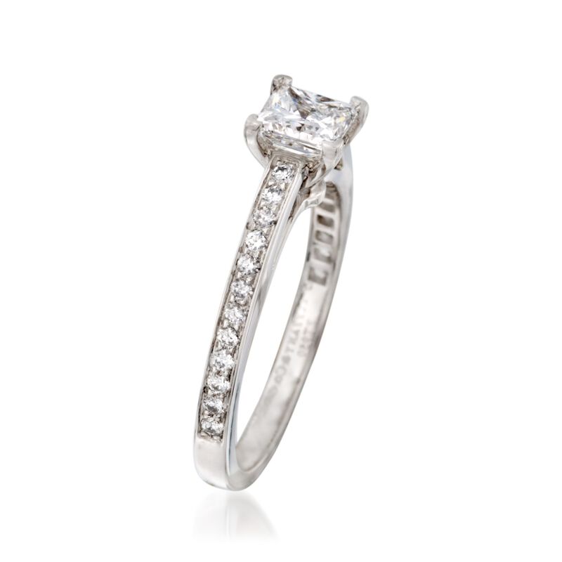 C. 2000 Vintage Tiffany Jewelry 1.00 ct. t.w. Certified Diamond Ring in Platinum. Size 6 image number 2