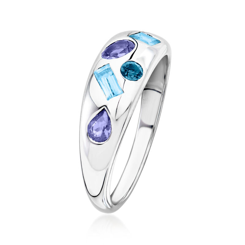 .78 ct. t.w. Multi-Gemstone Ring in Sterling Silver image number 2