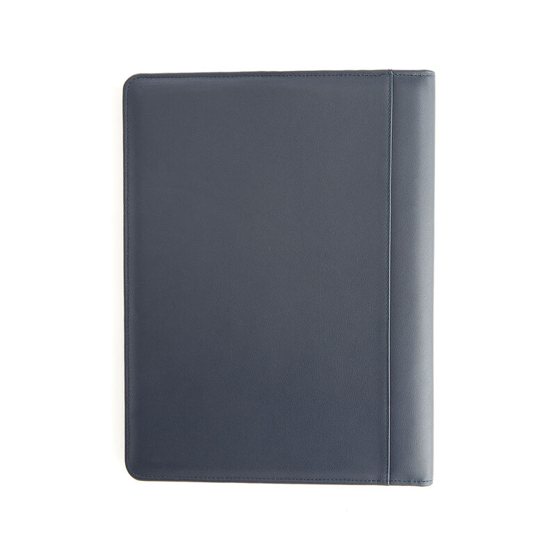Royce Personalized Navy Blue Leather Document Folder image number 2
