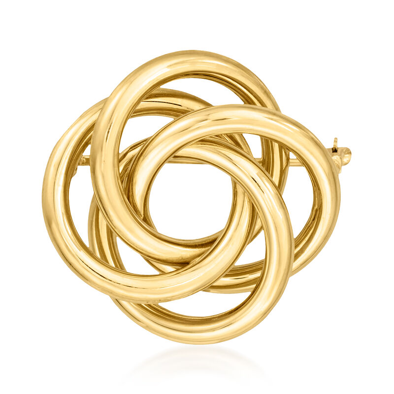 C. 1950 Vintage 14kt Yellow Gold Knot Pin image number 0