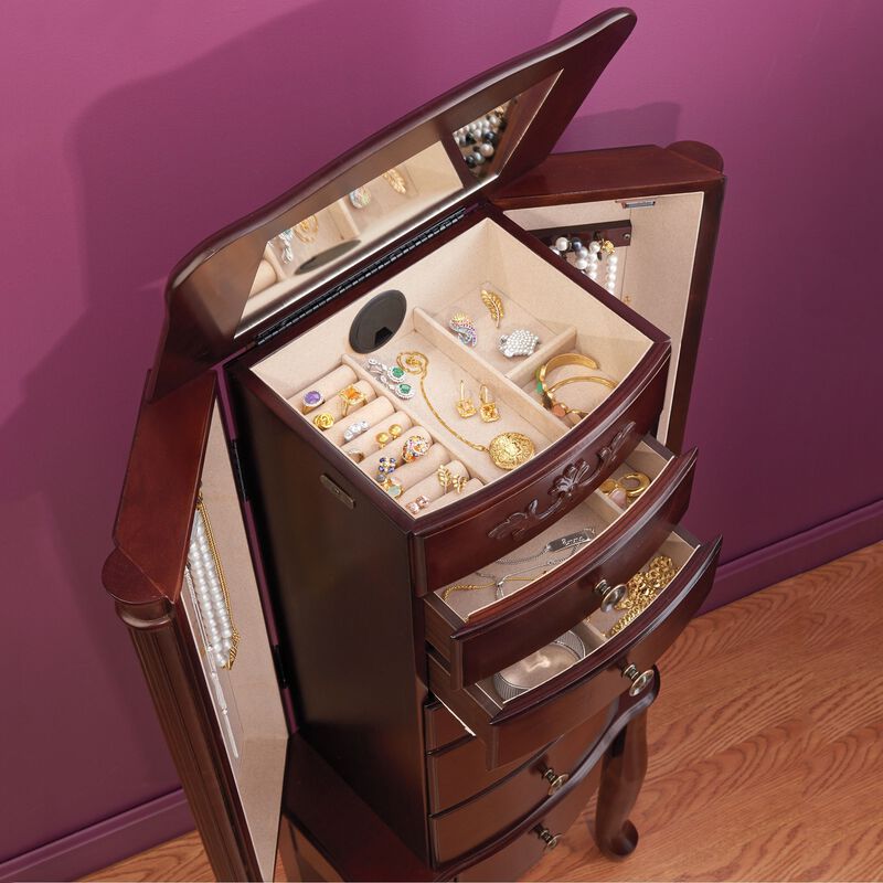 Cabriole Jewelry Armoire image number 1
