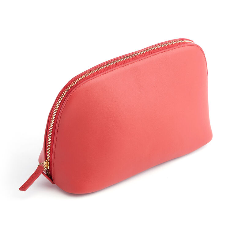 Royce Red Leather Cosmetic Bag image number 1