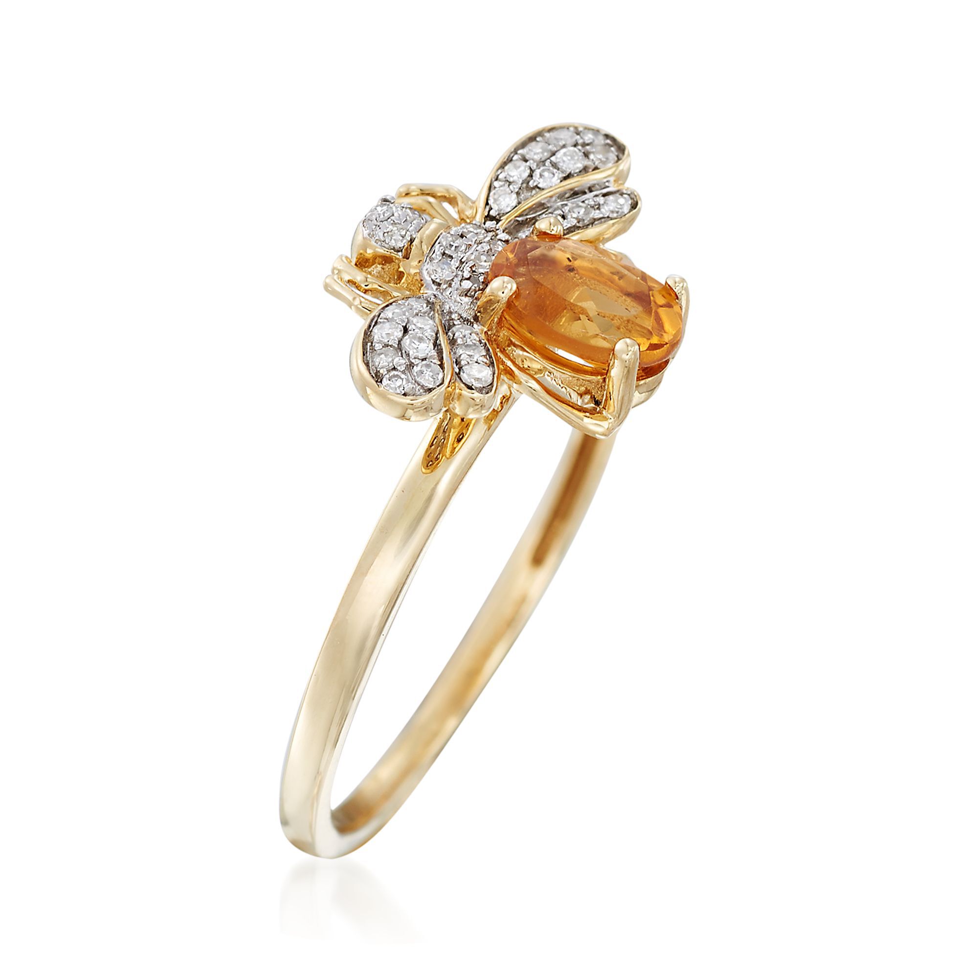 Citrine bee ring cheap