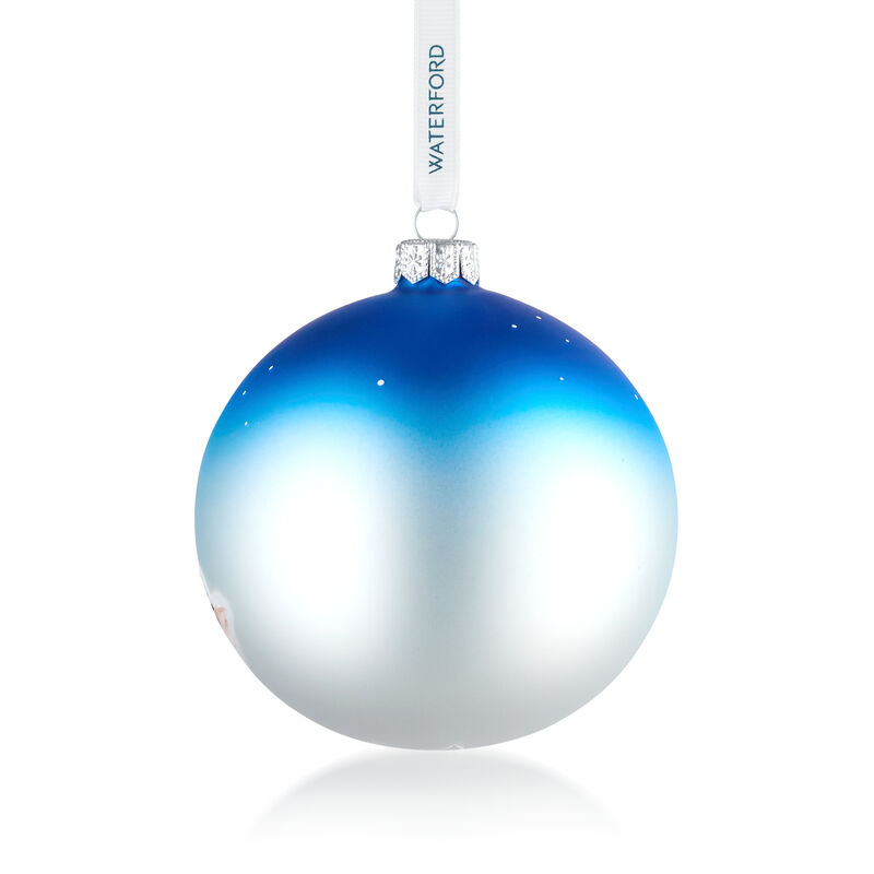 Waterford Crystal &quot;Holiday Heirlooms&quot; Glass Winter Scene Ornament  image number 2