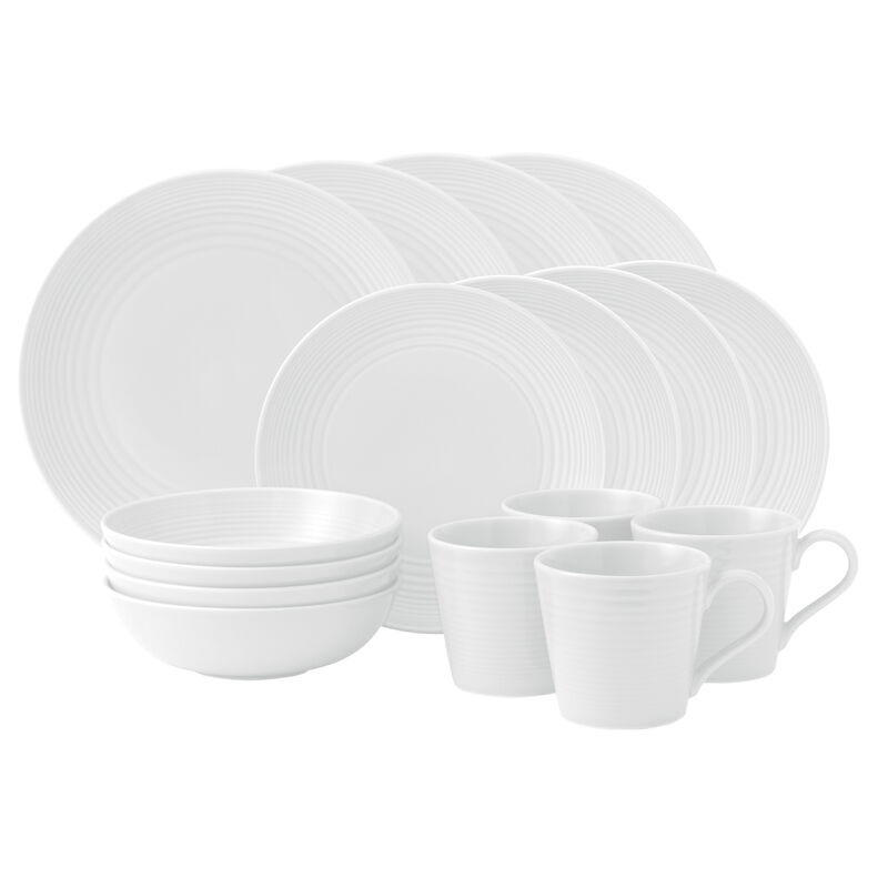 Gordon Ramsay for Royal Doulton "Maze" White Dinnerware Set image number 1