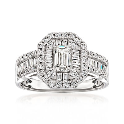 1.50 ct. t.w. Lab-Grown Diamond Cluster Ring in Sterling Silver