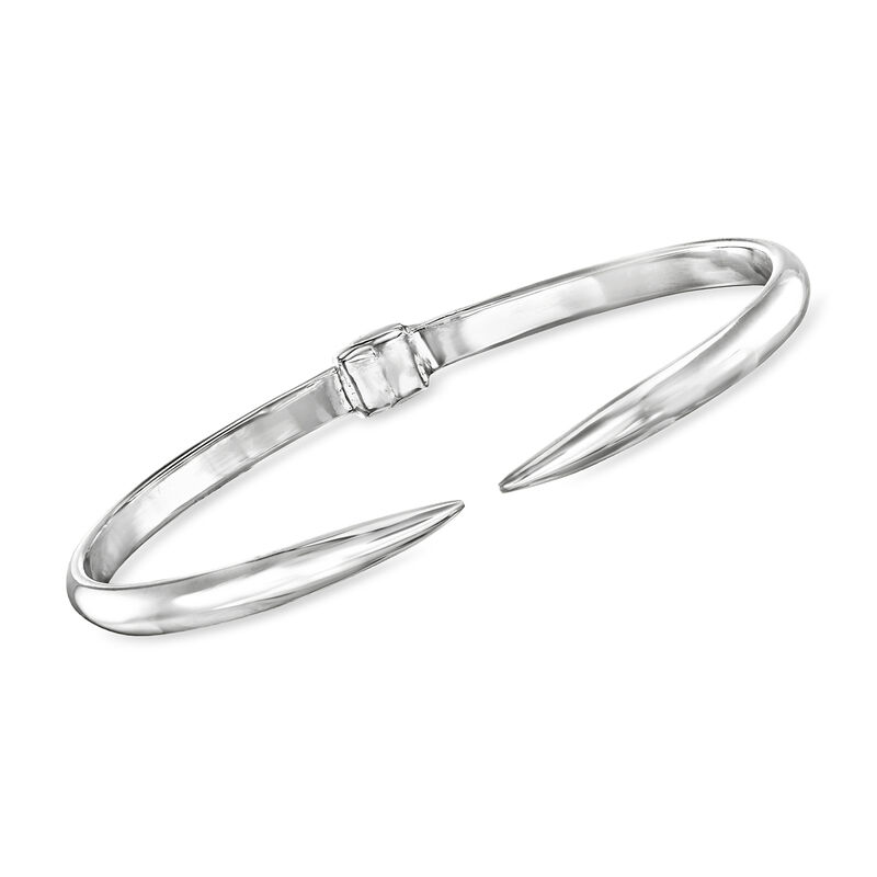 Sterling Silver Tapered-End Cuff Bracelet image number 0