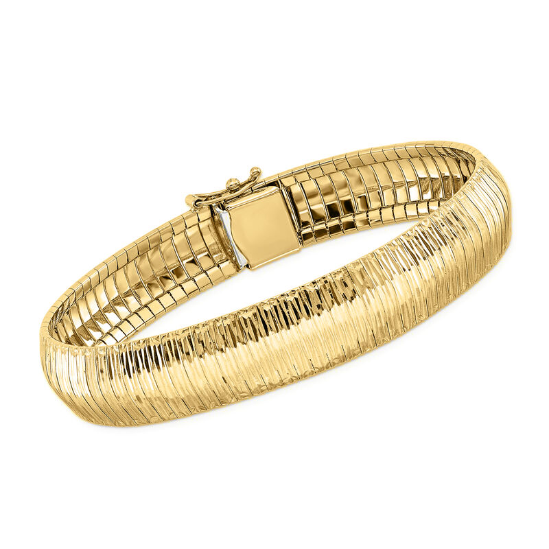 Italian 14kt Yellow Gold Cleopatra Bracelet. 7.5&quot; image number 0