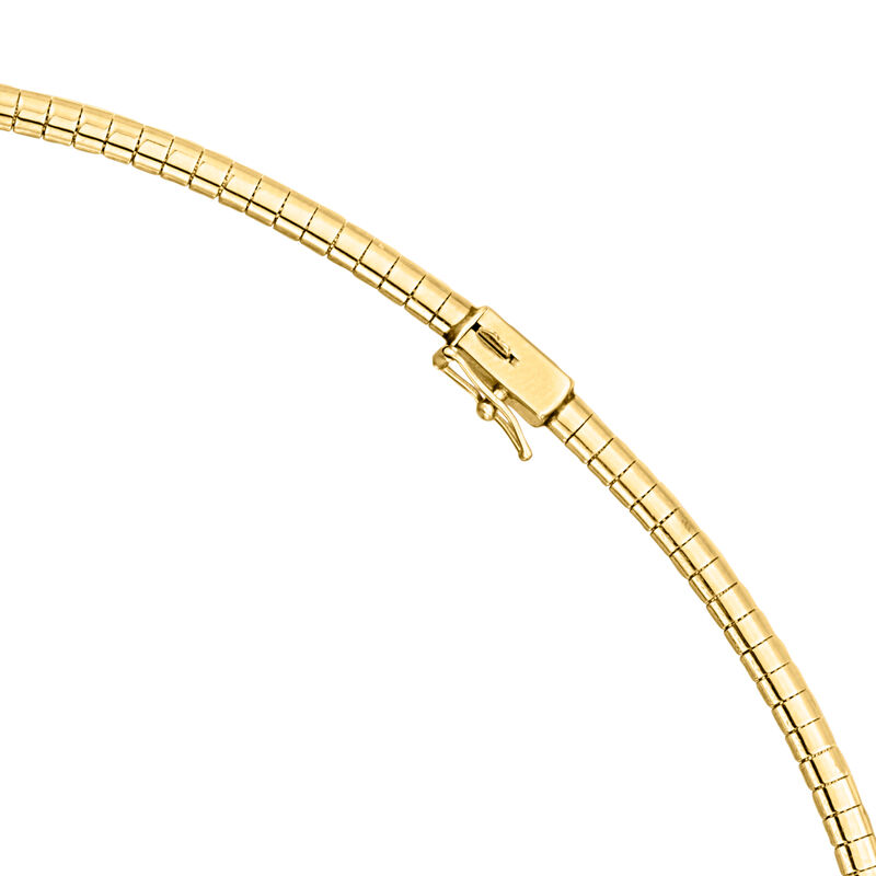 C. 1990 Vintage 1.40 ct. t.w. Diamond and .80 ct. t.w. Ruby 3mm Omega Necklace in 14kt Yellow Gold image number 2