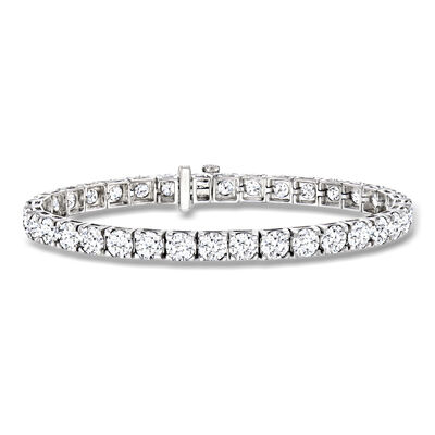 15.00 ct. t.w. Lab-Grown Diamond Tennis Bracelet in 14kt White Gold