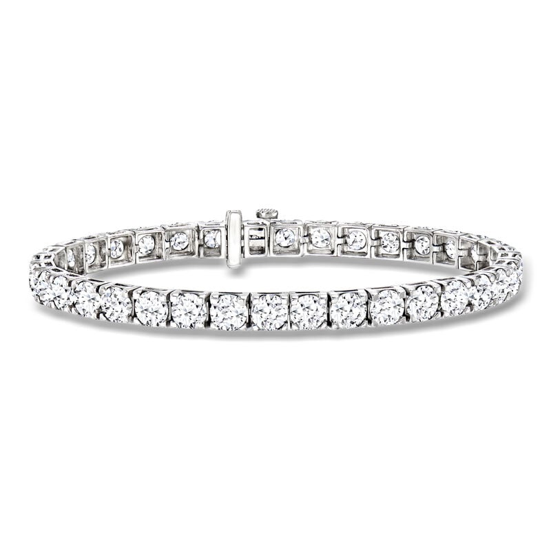 15.00 ct. t.w. Lab-Grown Diamond Tennis Bracelet in 14kt White Gold image number 0