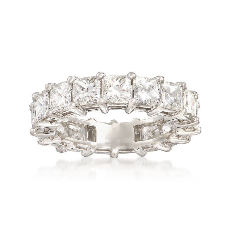 5.50 ct. t.w. Princess-Cut Diamond Eternity Band in Platinum. Size 5 image number 0