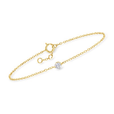 .20 Carat Lab-Grown Diamond Solitaire Bracelet in 14kt Yellow Gold