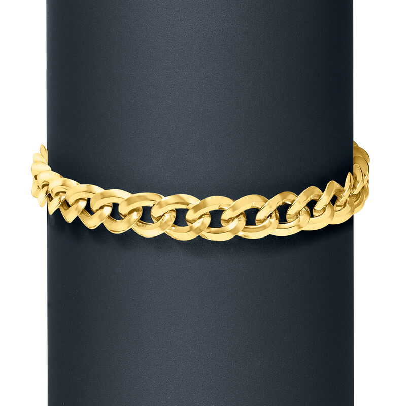 Italian 14kt Yellow Gold Curb-Link Bracelet image number 3