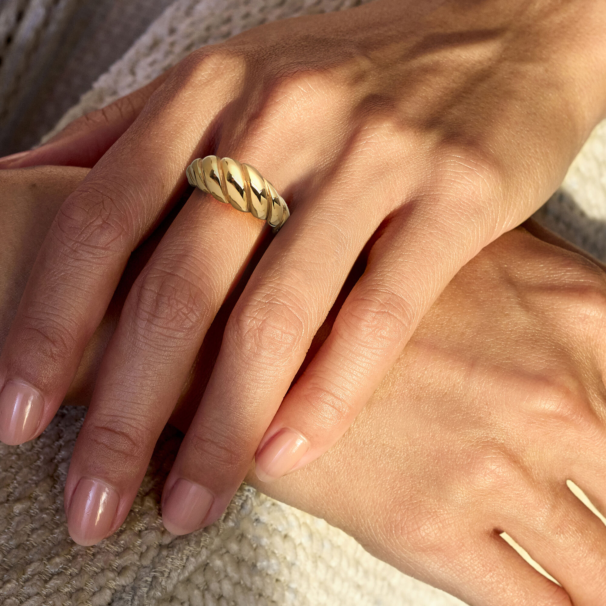 Italian 14kt Yellow Gold Shrimp Ring | Ross Simons