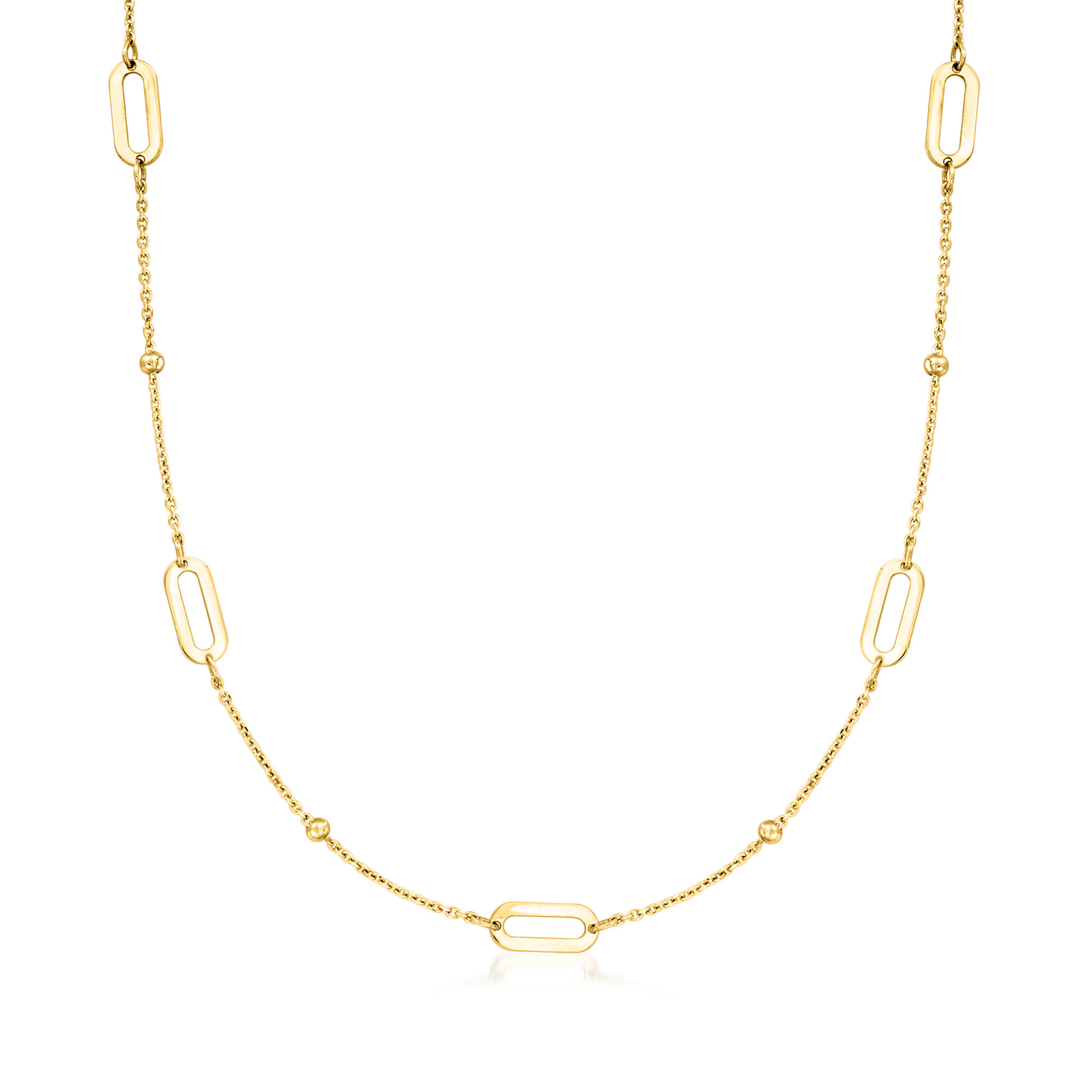 S15【スイス一流商社より】18KWG Necklace ITALY New