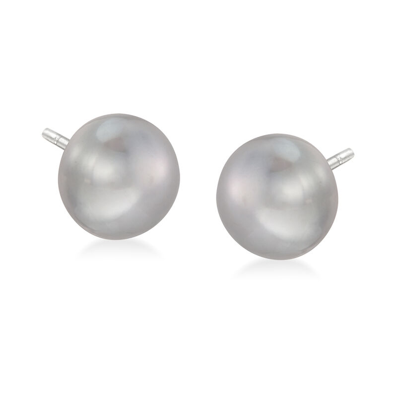 8-8.5mm Multicolored Cultured Pearl Jewelry Set: Eight Pairs of Stud Earrings with Sterling Silver  image number 9