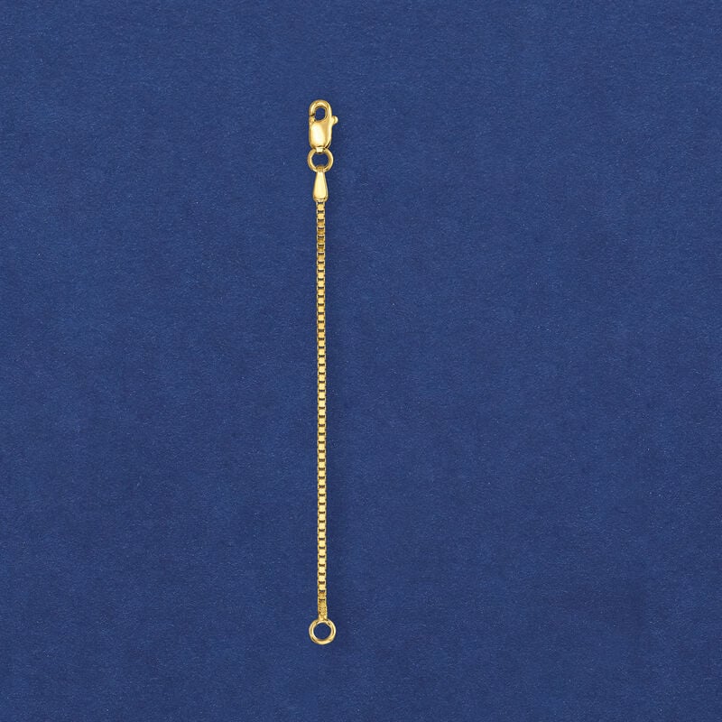 1.1mm 14kt Yellow Gold Box-Chain Extender image number 2