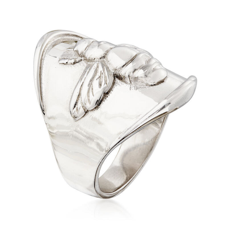 Italian Sterling Silver Bumblebee Ring image number 2
