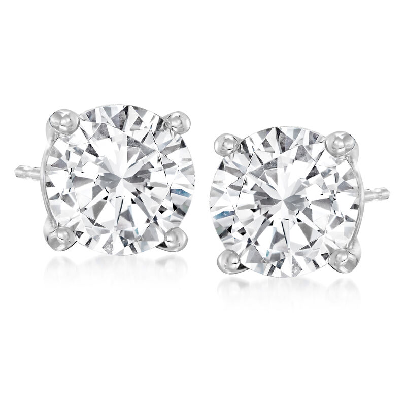 4.75 ct. t.w. Diamond Stud Earrings in 14kt White Gold image number 0