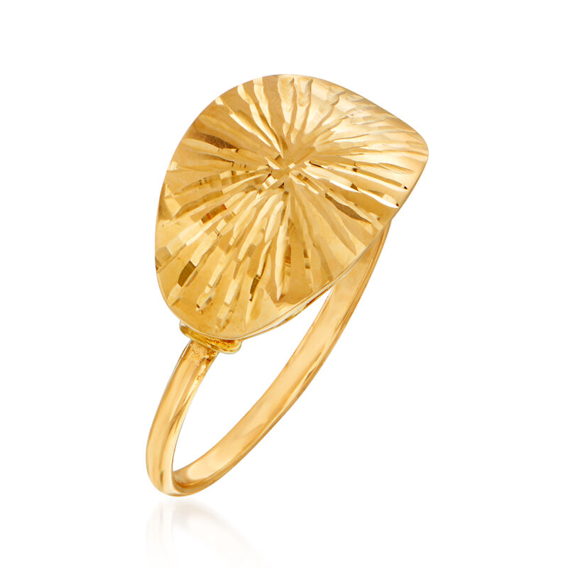 Italian 14kt Yellow Gold Starburst Ring image number 2