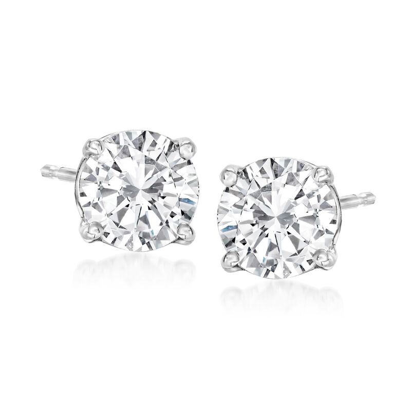 1.75 ct. t.w. Diamond Stud Earrings in 14kt White Gold image number 0