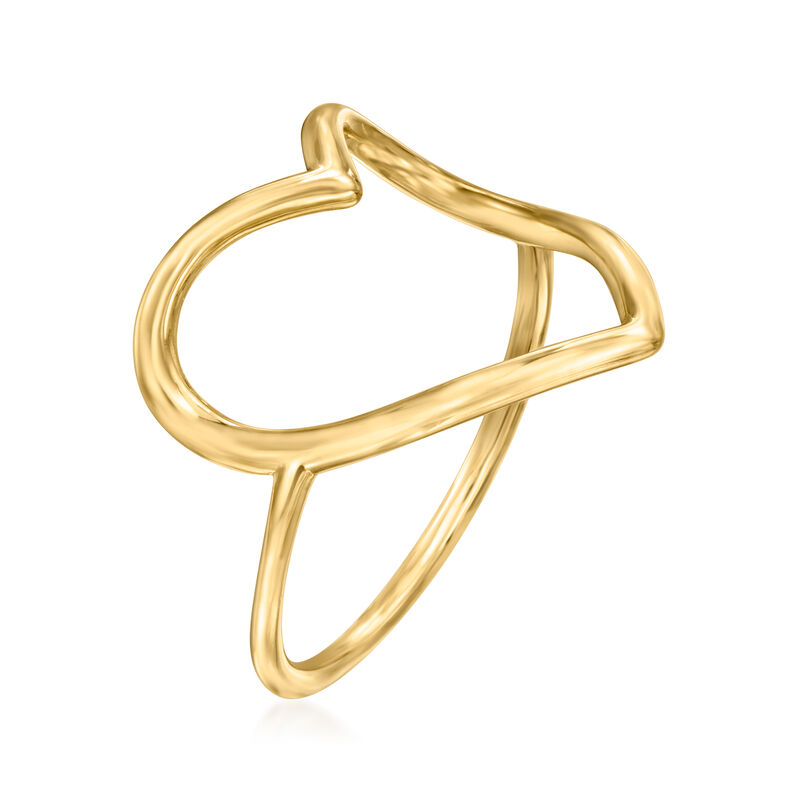 14kt Yellow Gold Heart Ring image number 2