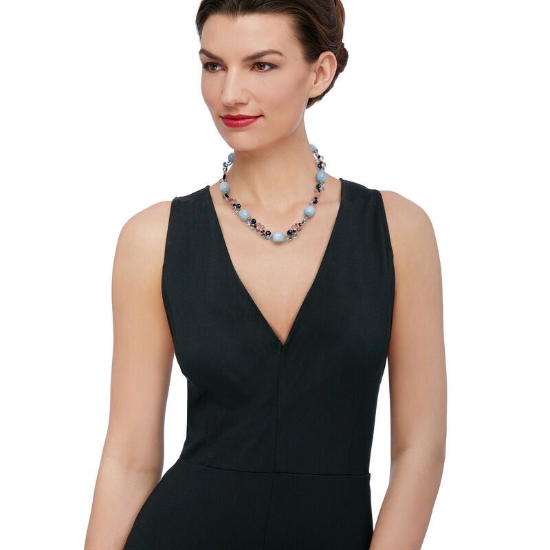258.00 ct. t.w. Multi-Gemstone Necklace in 14kt Yellow Gold image number 1