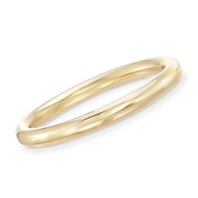 Italian Andiamo 14kt Yellow Gold Bangle Bracelet image number 0