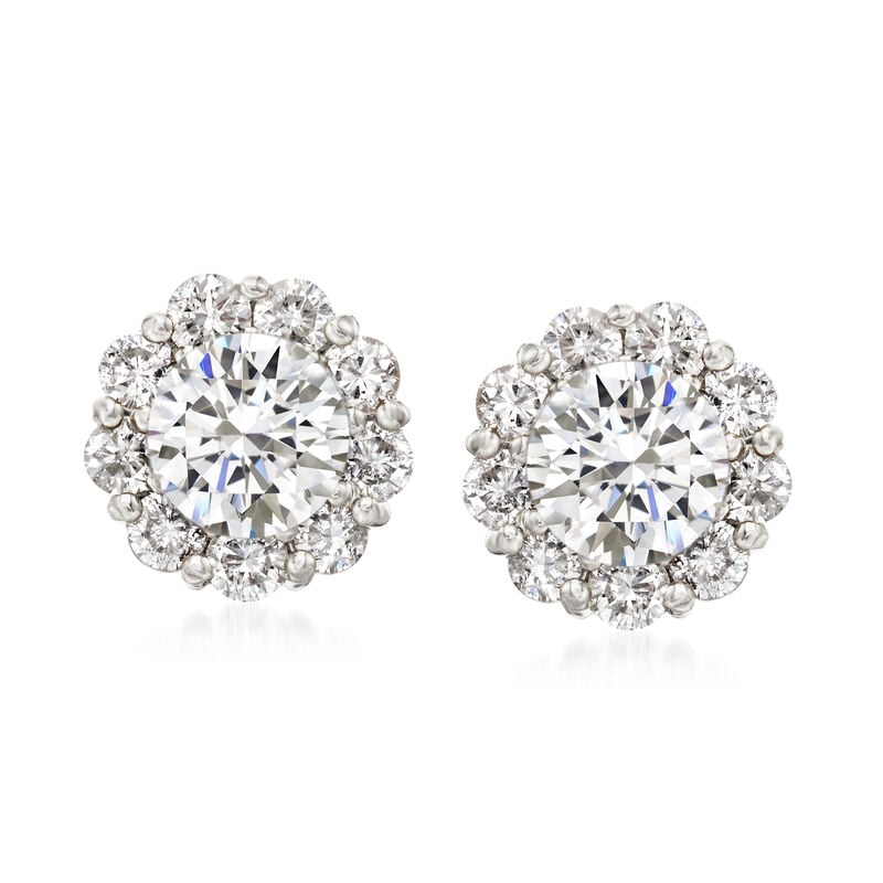 1.00 ct. t.w. Diamond Earring Jackets in 14kt White Gold image number 3
