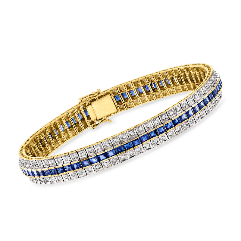 1990 Vintage Sapphire and Diamond