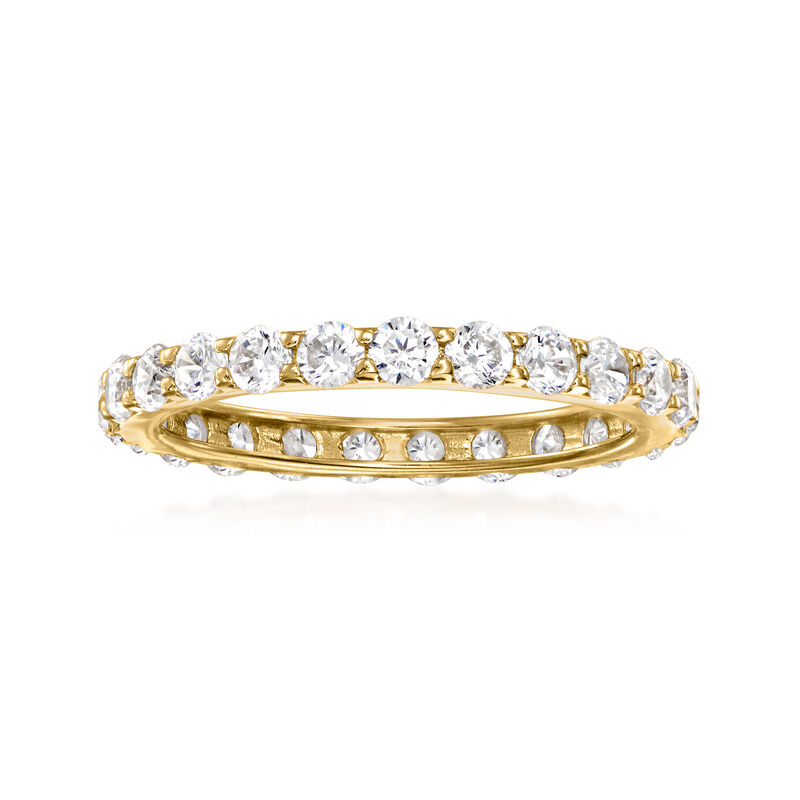 1.25 ct. t.w. CZ Eternity Band in 14kt Yellow Gold image number 0