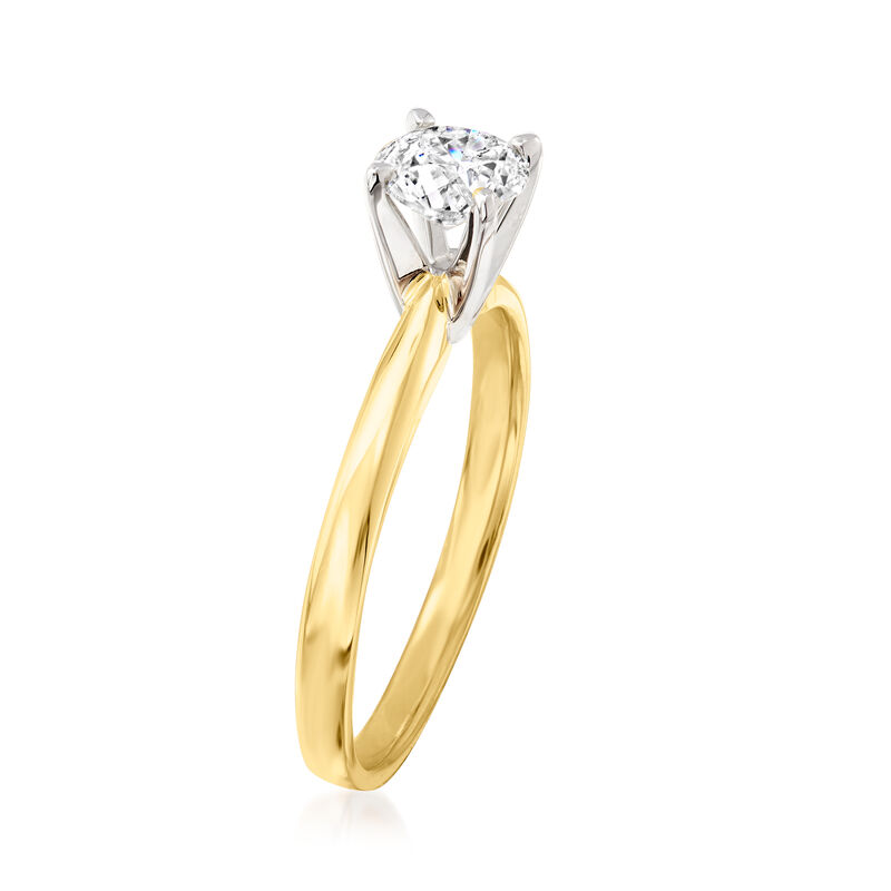 .75 Carat Diamond Solitaire Ring in 14kt Yellow Gold image number 2