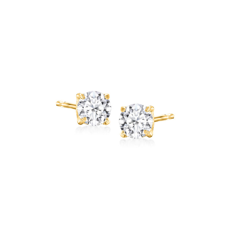 .50 ct. t.w. Lab-Grown Diamond Stud Earrings in 18kt Gold Over Sterling  image number 0