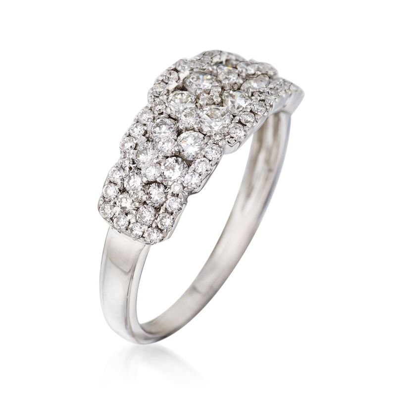 1.00 ct. t.w. Diamond Fancy Ring in 18kt White Gold image number 2
