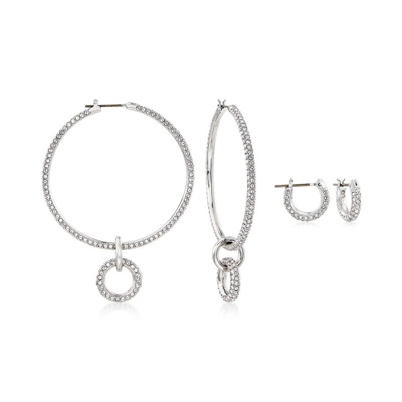 Swarovski Crystal Jewelry Swarovski Crystal Jewelry Set: Three Piece Interchangeable Earrings image number 0
