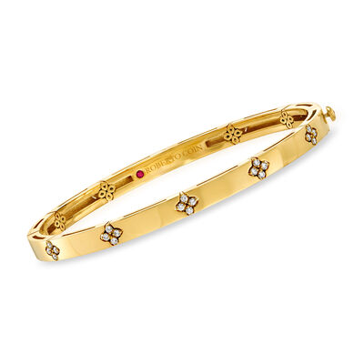 Roberto Coin "Love in Verona" .15 ct. t.w. Diamond Bracelet in 18kt Yellow Gold