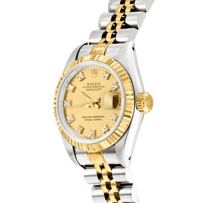 Pre-Owned Rolex Datejust Women's 26mm Automatic Stainless Steel and 18kt Yellow Gold Watch