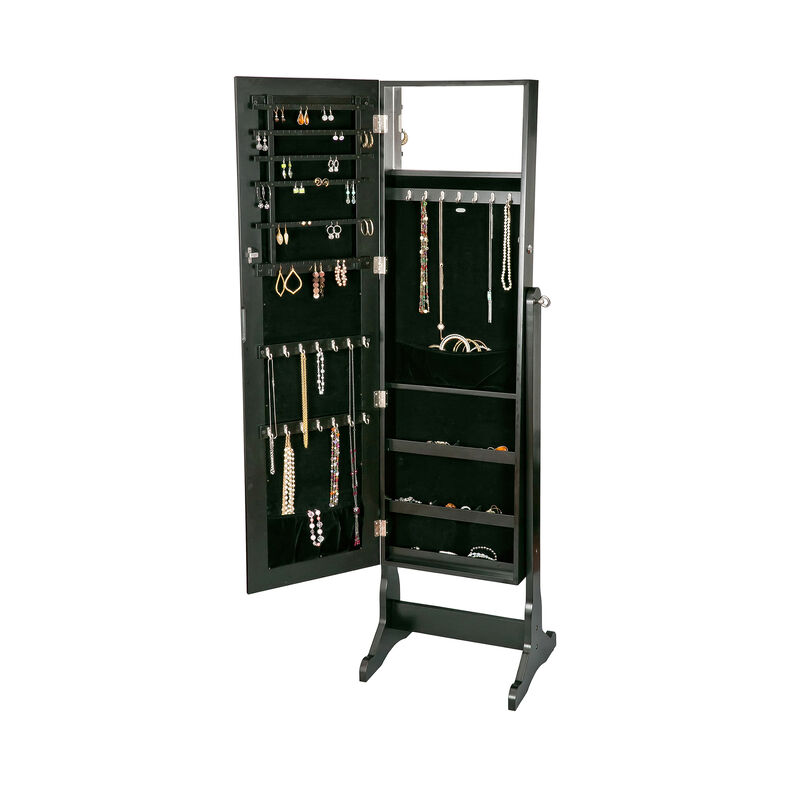 Mele & Co. "Victoria" Java-Finish Jewelry Armoire  image number 0